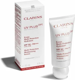 UV Plus Anti Pollution Multi-Protection Moisturizing Screen SPF 50 - Dagcrème by Clarins in Biedt UV PLUS een dagelijkse, 30 ml – product photo 1 of 2