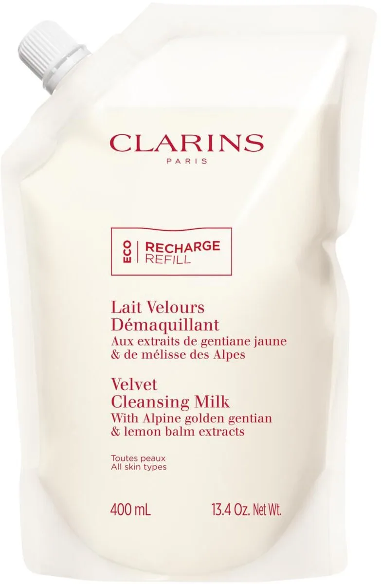 Velvet Cleansing Milk - Refill fra Clarins i 400 ml – produktbillede 1 af 2