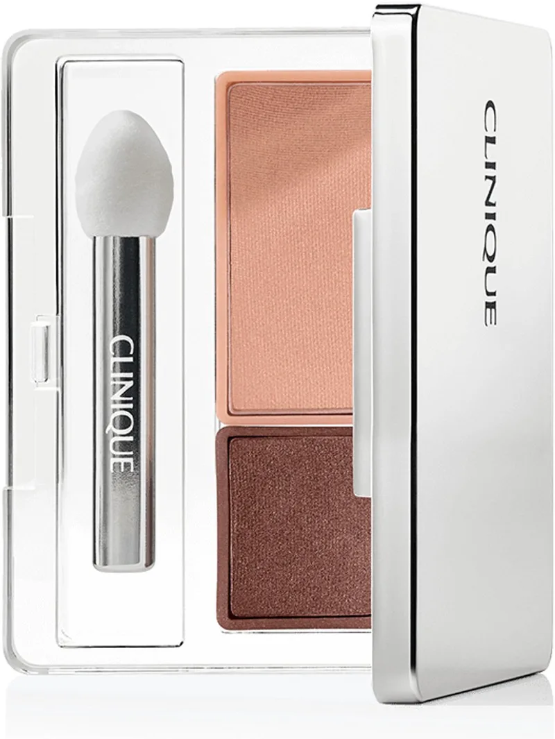 All About Shadow Duo - Oogschaduw - Seashell pink/Fawn satin fra Clinique i Lyserød – produktbillede
