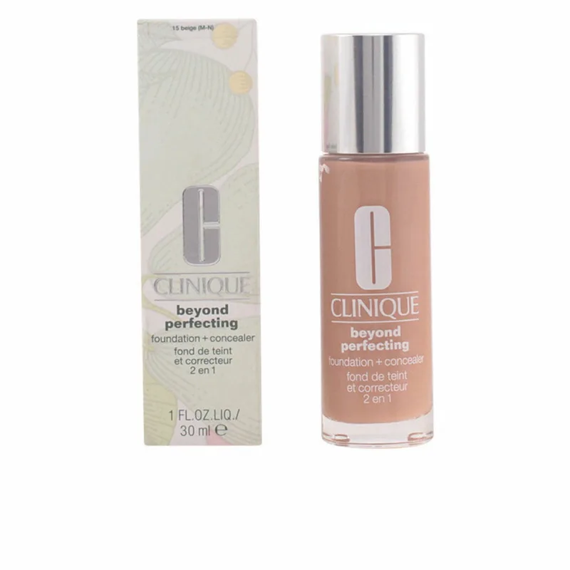Beyond Perfecting Foundation + Concealer - 15 Beige von Clinique in 15 Beige – Produktfoto