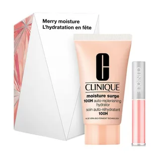 Grab + Go Set B = Moisture Surge 100H Auto-Replenishing Hydrator 30 ml + Pop Lip Gloss 07 Airkiss Pop 3,4 g van Clinique – productfoto 1 van 3