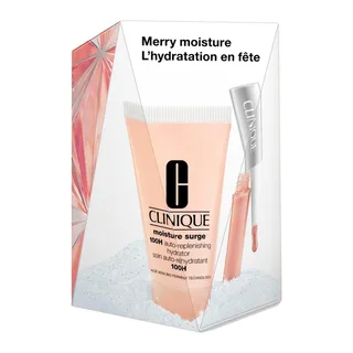 Grab + Go Set B = Moisture Surge 100H Auto-Replenishing Hydrator 30 ml + Pop Lip Gloss 07 Airkiss Pop 3,4 g van Clinique – productfoto 2 van 3