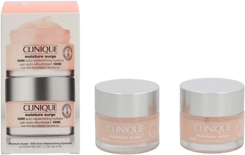 Moisture Surge 100H Auto-Replenis. Hydrator Duo Set - 2x50ml/Travel Exlucive fra Clinique i 100 ml – produktbillede