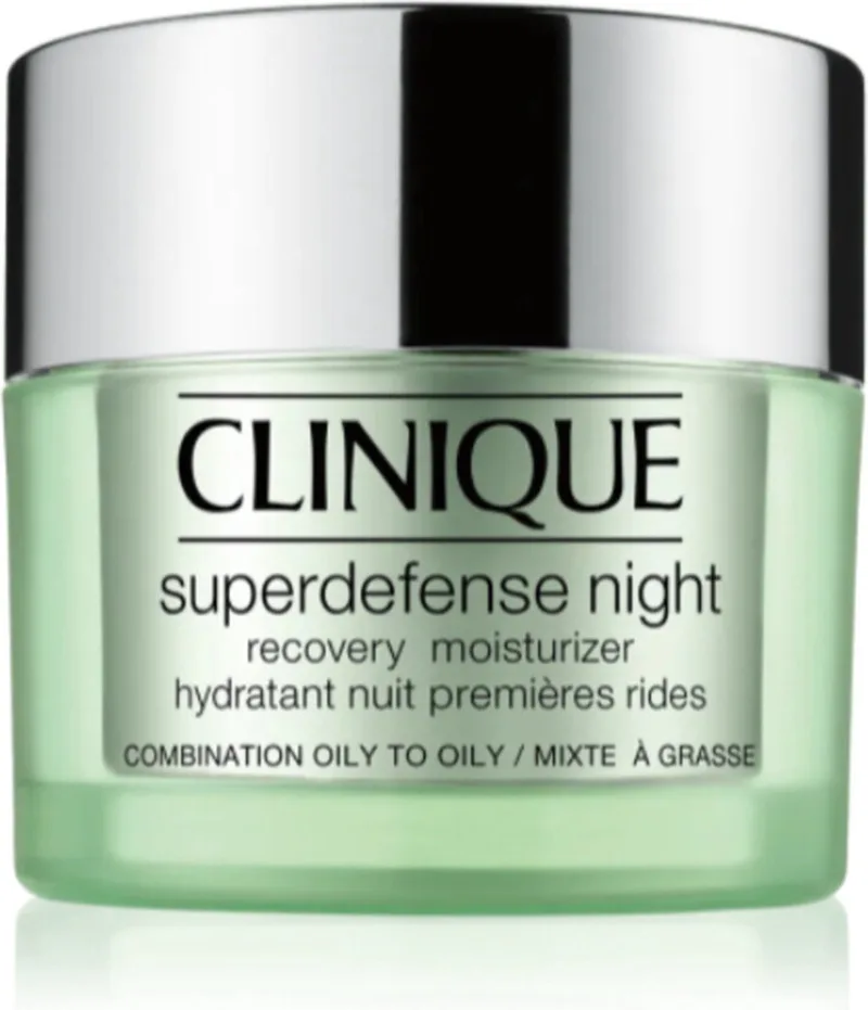 Superdefense Night Recovery Moisturizer - Nachtcrème voor vette huid von Clinique in 50 ml – Produktfoto 1 von 2