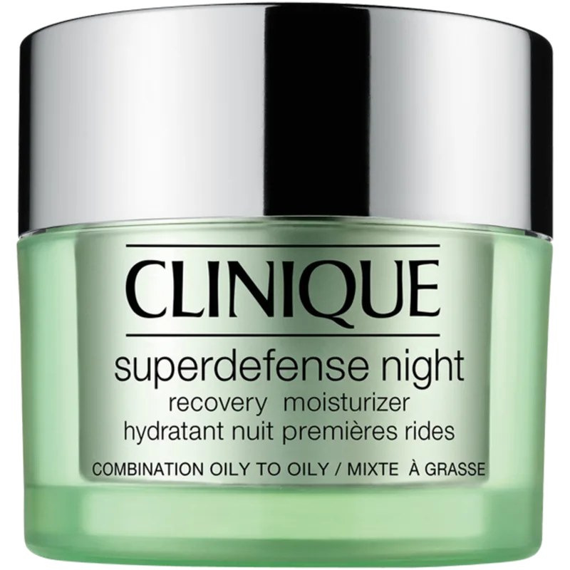 Superdefense Night Recovery Moisturizer - Nachtcrème voor vette huid von Clinique in 50 ml – Produktfoto 2 von 2