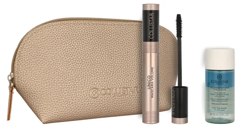Volume Unico Set – Unico Mascara Black 13 ml + Make-up-Entferner 35 ml fra Collistar – produktbillede