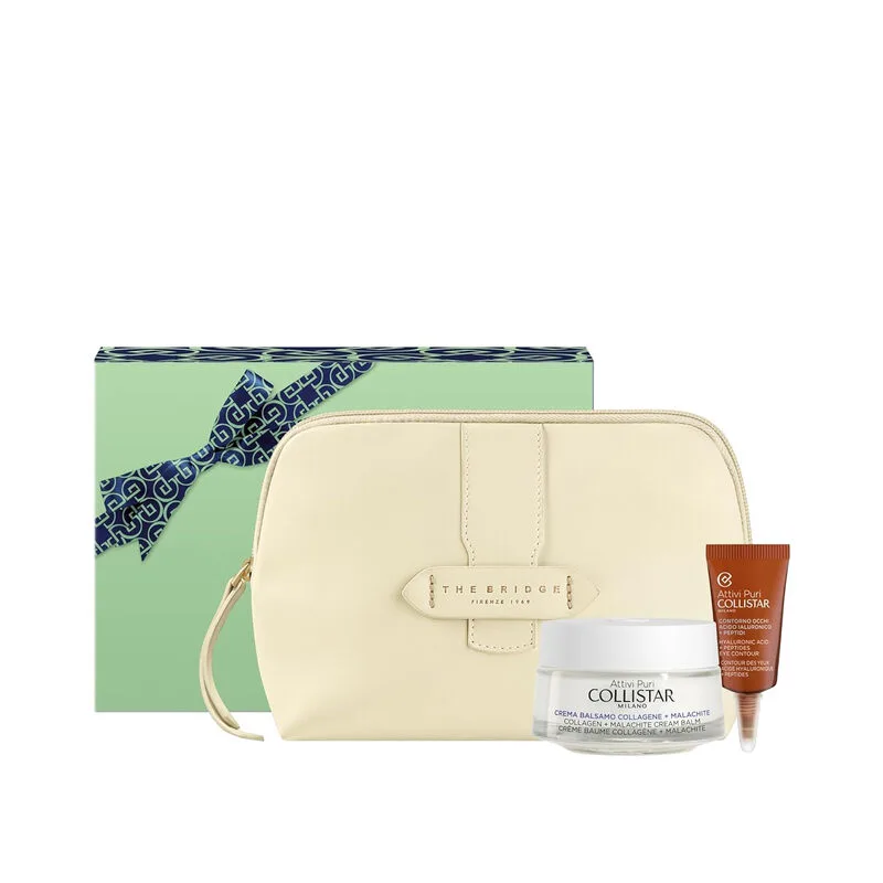 XMAS25 FACE - Kollagen-Balsam-Creme 50 ml + Mini Pure Active Augenpflege 5 ml + Tasche van Collistar – productfoto