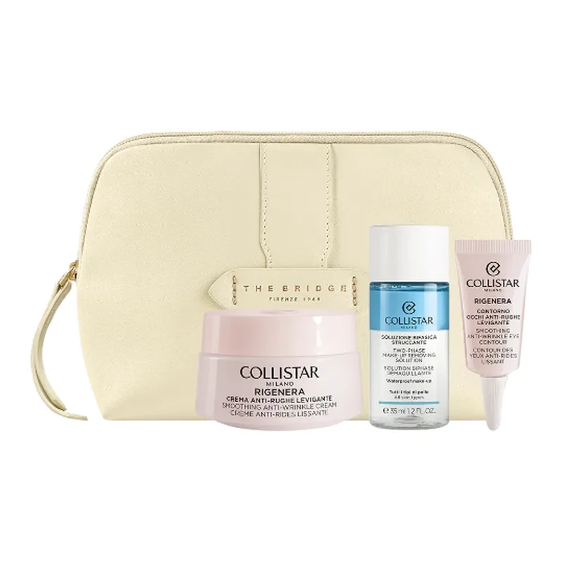 XMAS25 Gesichtsregen A-W Creme 50 ml + Mini Zwei-Phasen 35 ml + Mini Augenpflege 5 ml + Tasche fra Collistar – produktbillede