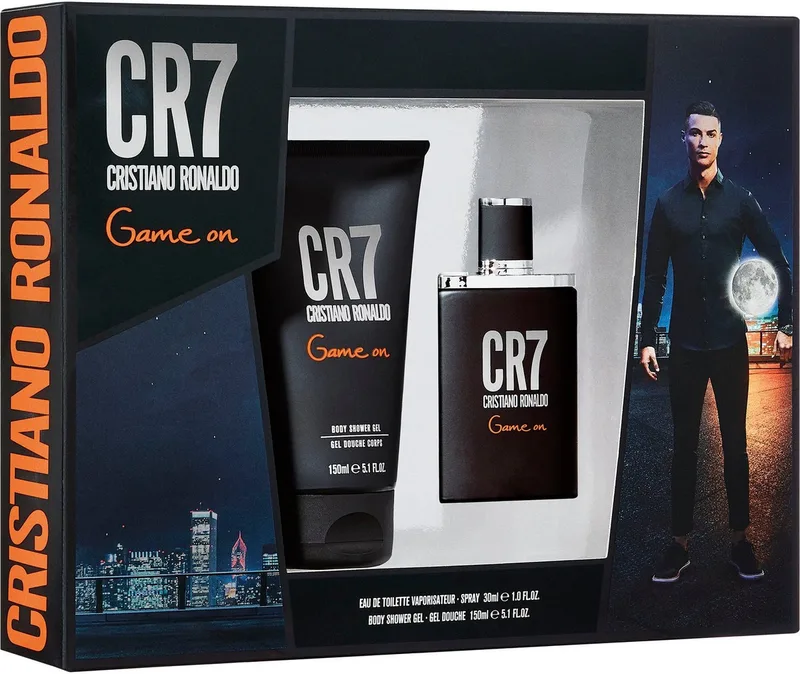 Duft-Set Game On, Atemberaubender Duft mit knackigem Apfel, Veilchentau und Zedernholz. de Cristiano Ronaldo – photo du produit