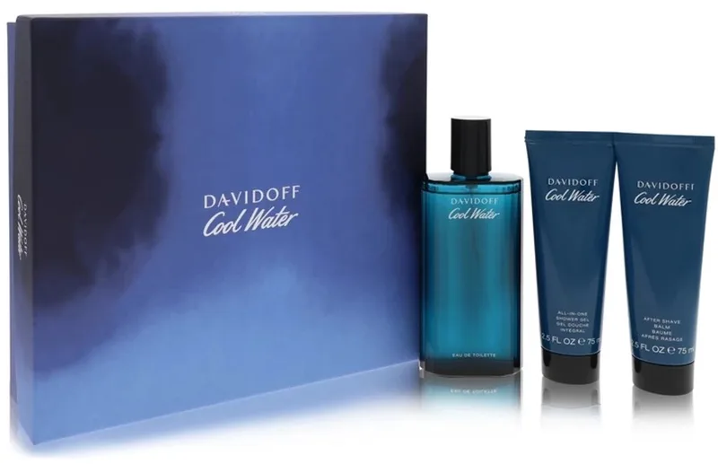 125 ml Eau De Toilette Spray + 75 ml After Shave Balm + 75 ml Shower Gel von Davidoff – Produktfoto