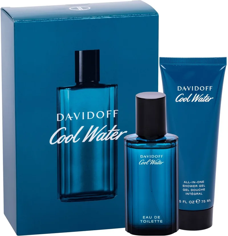 Cool Water Man GIFTSET Edt Spray 40ml/All In One Shower Gel 75ml GIFTSETML by Davidoff – product photo