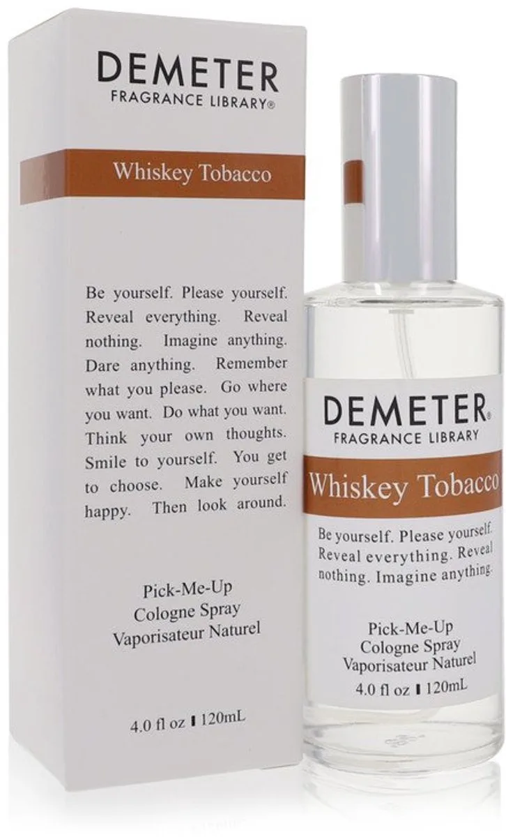 Demeter - Whiskey Tobacco Cologne Spray Damesparfum de Demeter en 120 ml – photo du produit