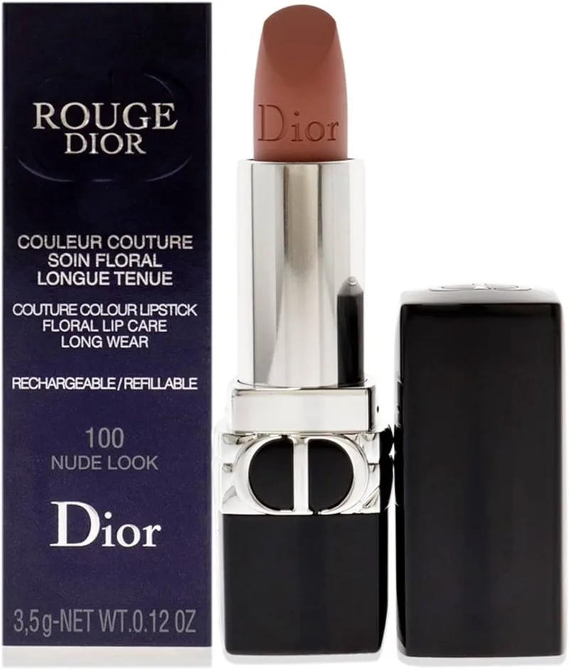 Rouge Lip Balm Refillable Lippenstift 100 - 3,5 g - lippenstift/lippenbalsem von Dior in Nude Look – Produktfoto