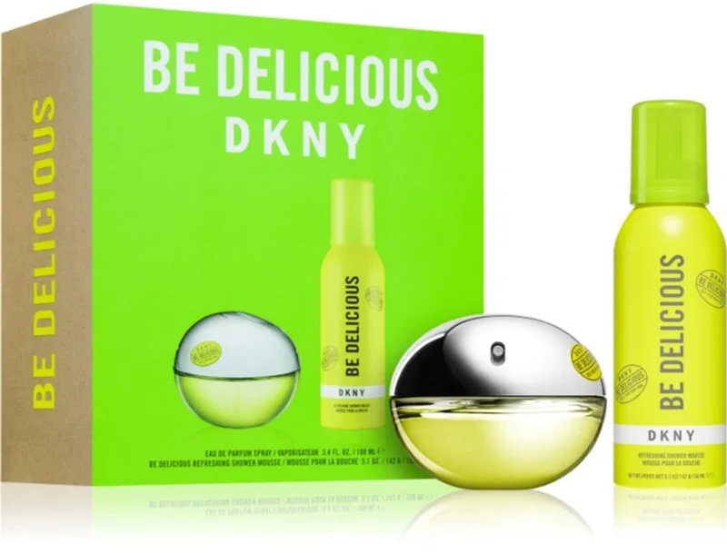 Be Delicious Gift Set 100ml EDP + 150ml Refreshing Shower Mousse de DKNY en Transparent – photo du produit