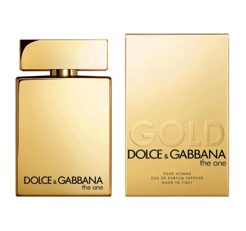 Duft-Set The One For Men Gold Intense EDP – Holzig + Parfümzerstäuber (leer) von Dolce&Gabbana – Produktfoto 3 von 3