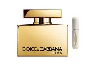 Duft-Set The One Gold EDP Intense – Blumig Fruchtig + Parfümzerstäuber (leer) fra Dolce&Gabbana – produktbillede 1 af 3