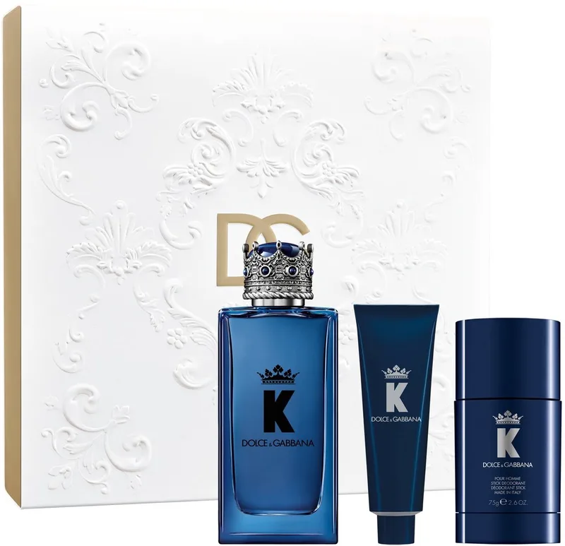K Eau de Parfum Gift Set 100ml EDP + 75g Deodorant Stick + 50ml Shower Gel de Dolce&Gabbana – photo du produit