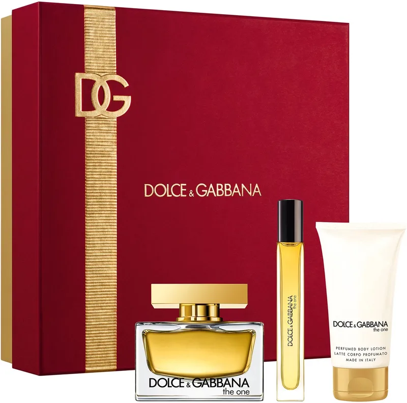 The One Giftset - 75 ml eau de Parfum + Bodylotion 50 ml + Travelspray 10 ml - Giftset by Dolce&Gabbana – product photo