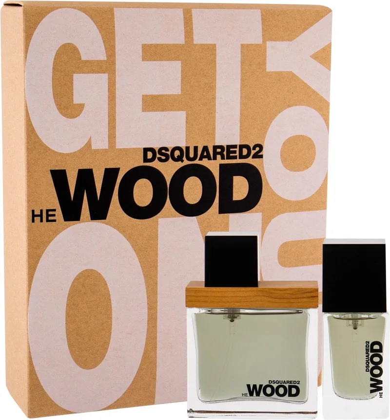 He Wood SET Eau de toilette spray 30ml + Eau de toilette spray 15ml von Dsquared2 – Produktfoto