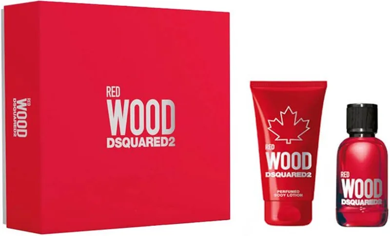 Red Wood EDT 100 ml + BL 150 ml (woman) fra Dsquared2 – produktbillede