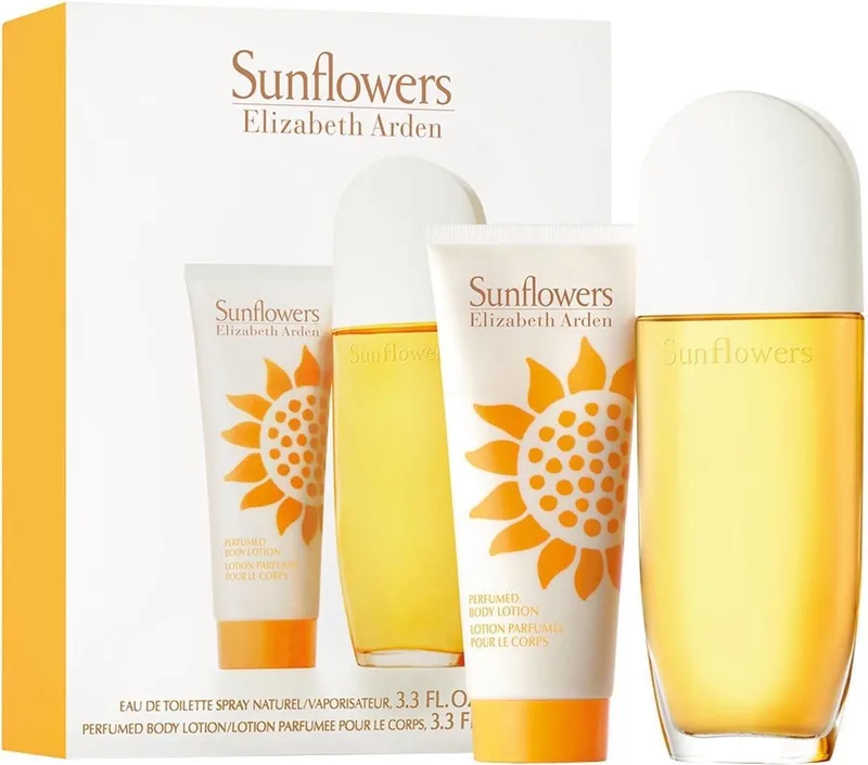 Geschenkset Elizabeth Arden Sunflowers - Eau de Toilette 100 ml + Bodylotion 100 ml von Elizabeth Arden – Produktfoto