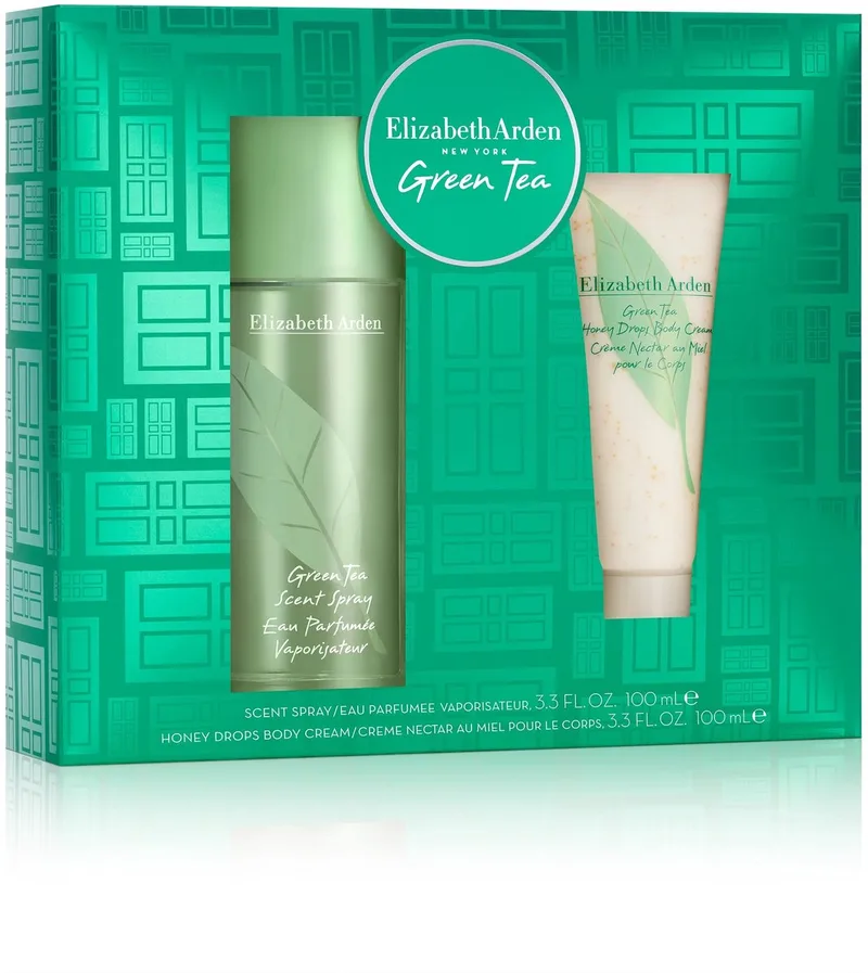 Green Tea Gift Set 100 ml Scent Spray + 100 ml Honey Drops Body Cream fra Elizabeth Arden i 100 ml – produktbillede