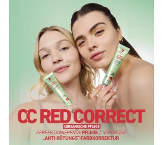 Gesichtspflege CC Red Correct mit Centella Asiatica gegen Rötungen und Unregelmäßigkeiten im Teint, Farbkorrektur & Teint-Perfektionierer, LSF 30 fra Erborian – produktbillede 4 af 5