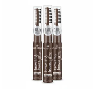 Augenbrauen-Gel brow lift & freeze glue, 3-tlg. fra essence i Brun – produktbillede 1 af 5