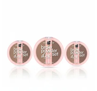 Augenbrauen-Puder BROW POWDER DUO SET, 3-tlg., natürliche Definition der Augenbrauen, präzise Anwendung, verblendbar. de essence en Marron – photo du produit 1 sur 5