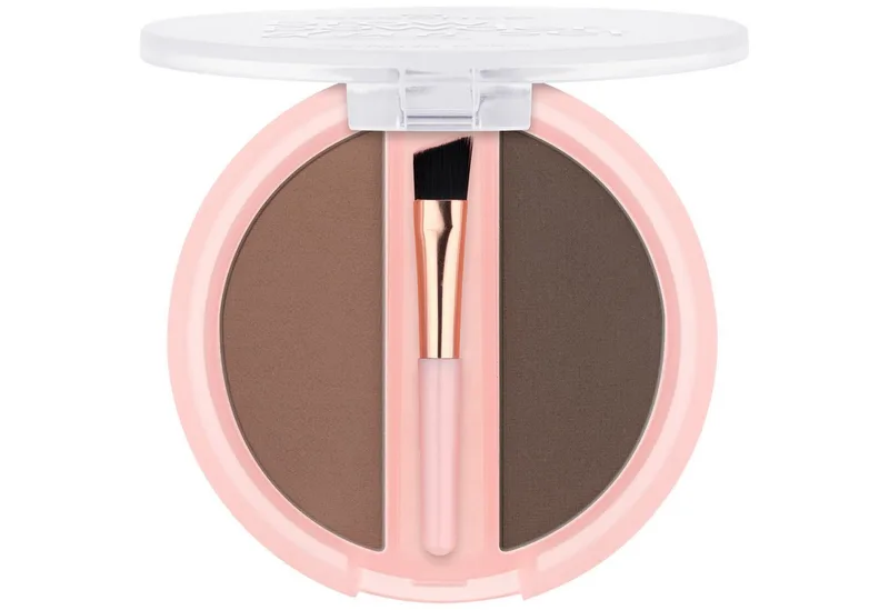 Augenbrauen-Puder BROW POWDER DUO SET, 3-tlg., natürliche Definition der Augenbrauen, präzise Anwendung, verblendbar. van essence in Bruin – productfoto 3 van 5