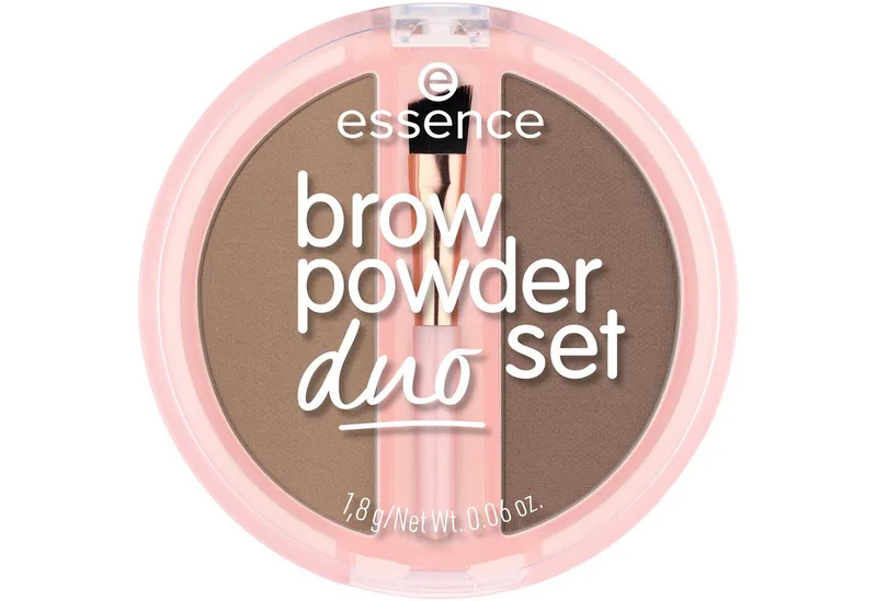 Augenbrauen-Puder BROW POWDER DUO SET, 3-tlg., natürliche Definition der Augenbrauen, präzise Anwendung, verblendbar. de essence en Marron – photo du produit 4 sur 5