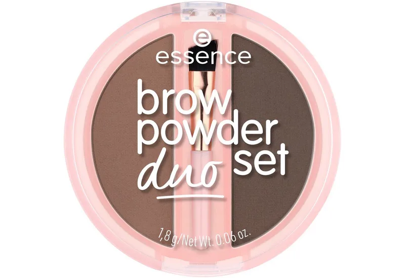 Augenbrauen-Puder BROW POWDER DUO SET, 3-tlg., natürliche Definition der Augenbrauen, präzise Anwendung, verblendbar. van essence in Bruin – productfoto 4 van 5