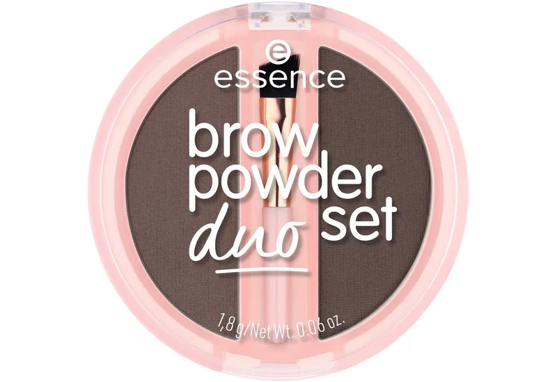 Augenbrauen-Puder BROW POWDER DUO SET, 3-tlg., natürliche Definition der Augenbrauen, präzise Anwendung, verblendbar. de essence en Marron – photo du produit 4 sur 5