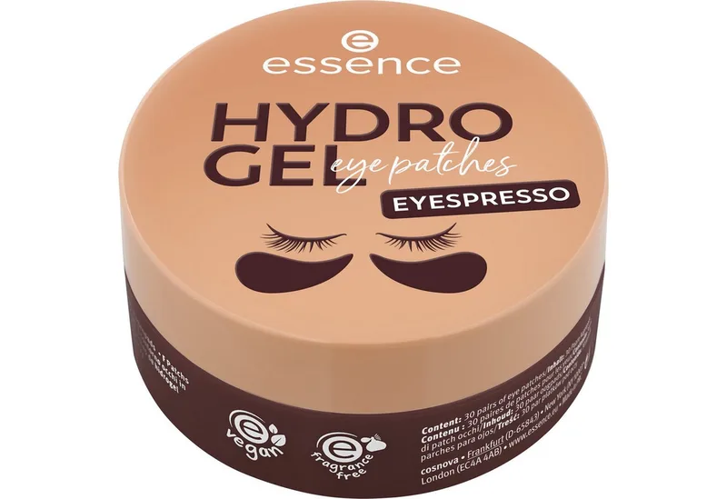 Augenpads HYDRO GEL eye patches EYESPRESSO 30 Pairs, Erfrischend, versorgend fra essence i Brun – produktbillede 1 af 4