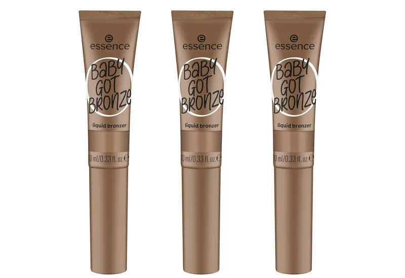 Bronzer-Puder BABY GOT BRONZE liquid bronzer, 3-tlg., mit leichter Textur von essence in Grau – Produktfoto 1 von 5