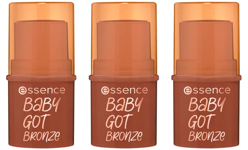 Contouring-Stick baby got bronze bronzing stick, 3-tlg., Cremiger Bronzer-Stick für einen natürlichen, sonnengeküssten Teint. von essence in Braun – Produktfoto 1 von 5