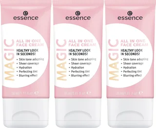 Feuchtigkeitscreme MAGIC All In One FACE Cream Set, 3-tlg., mit leichter Deckkraft von essence in Beige – Produktfoto 2 von 5