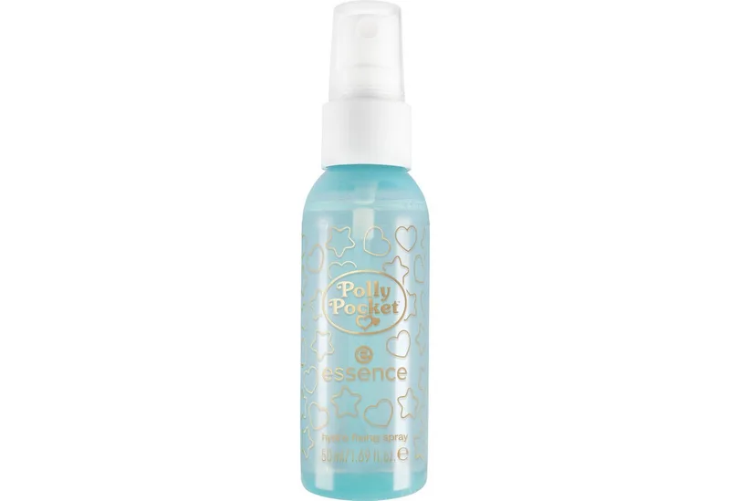Fixierspray Polly Pocket hydro fixing spray, 3-tlg., Revitalisiert die Haut mit einem Sprühstoß, langanhaltender Glow-to-go fra essence i Hvid – produktbillede 2 af 3