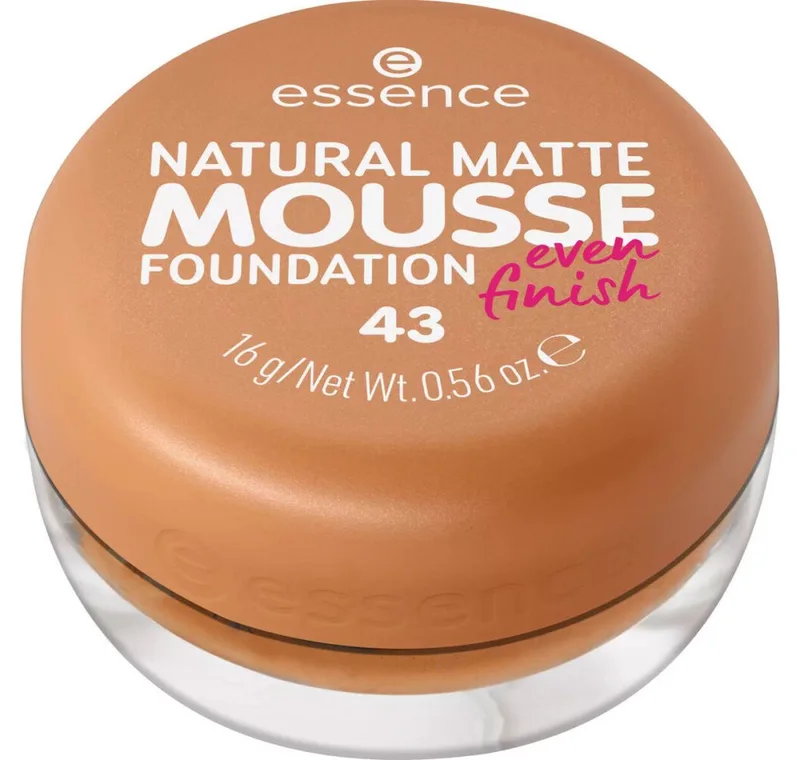 Foundation Natural Matte Mousse Foundation 43 fra essence – produktbillede 1 af 3
