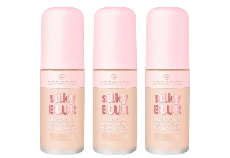 Foundation SILKY BLUR HYDRATING LONGWEAR FOUNDATION, 3-tlg. fra essence i Beige – produktbillede 1 af 5