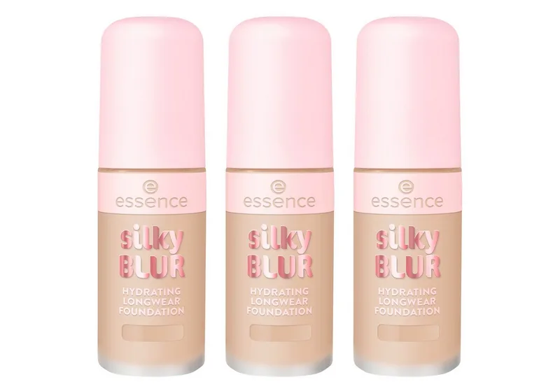 Foundation SILKY BLUR HYDRATING LONGWEAR FOUNDATION, 3-tlg. von essence in Beige – Produktfoto 1 von 5