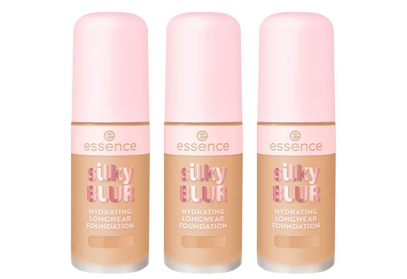 Foundation SILKY BLUR HYDRATING LONGWEAR FOUNDATION, 3-tlg. fra essence i Brun – produktbillede 1 af 5