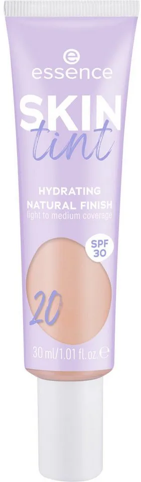 Foundation SKIN tint, 3er Pack, mit veganen Inhaltsstoffen fra essence i Beige – produktbillede 3 af 5