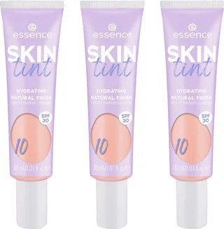 Foundation SKIN tint, 3er Pack, mit veganen Inhaltsstoffen de essence en Beige – photo du produit 1 sur 5