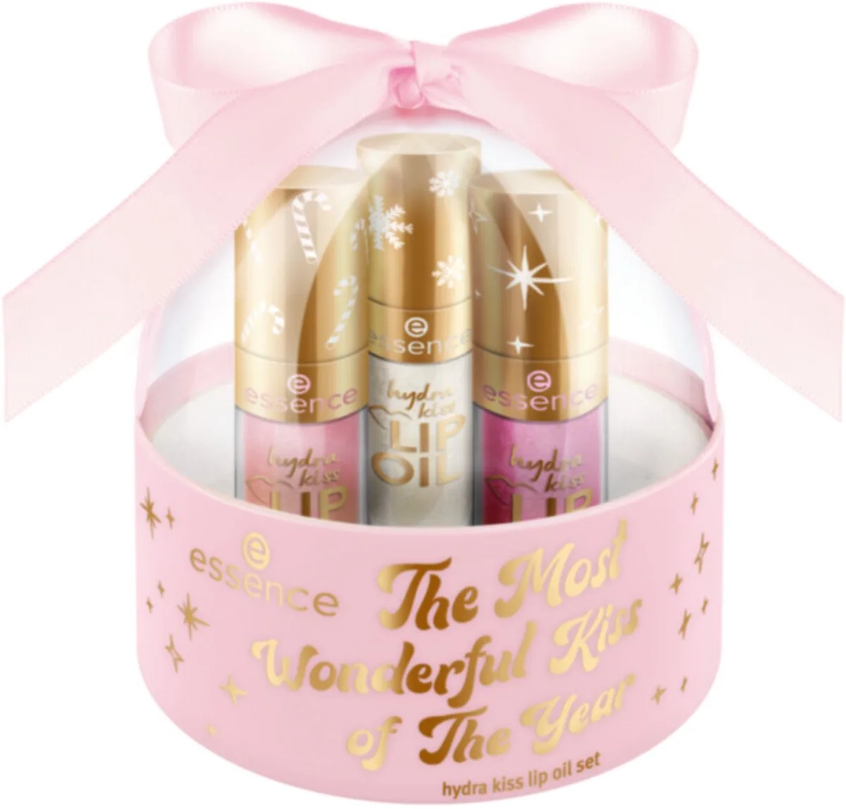Geschenkset The Most Wonderful Kiss Of The Year Lip Oil 1 set van essence in Nude – productfoto