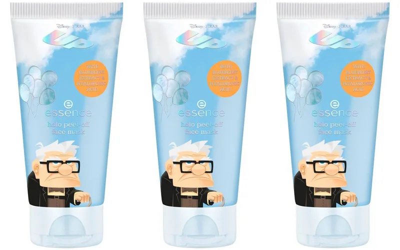 Gesichtsmaske Disney Pixar Up holo peel-off face mask Set, 3-tlg., mit Halo-Effekt van essence in Blauw – productfoto 1 van 4