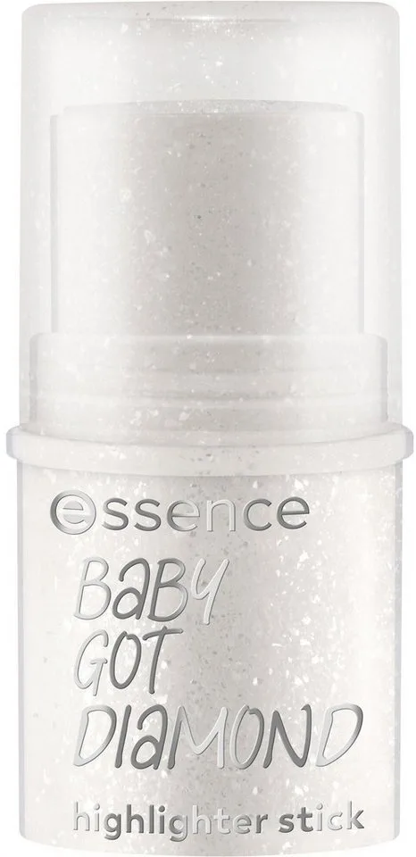 Highlighter BABY GOT DIAMOND highlighter stick, 3-tlg., Geschmeidige Formel, mit Silberglitter, praktisch und vegan. de essence en Argent – photo du produit 3 sur 5