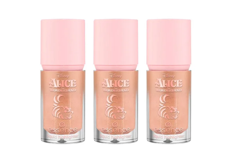 Highlighter Disney Alice in Wonderland liquid highlighter, 3-tlg. fra essence i Guld – produktbillede 1 af 4