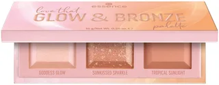 Highlighter-Palette love that GLOW & BRONZE palette, mit intensieven Nuancen fra essence i Flerfarvet – produktbillede 3 af 5