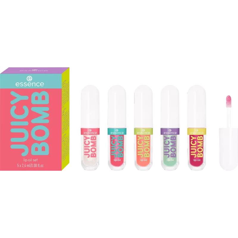 Juicy Bomb Lip Oil Set 01 Glossy Days Ahead! fra essence – produktbillede